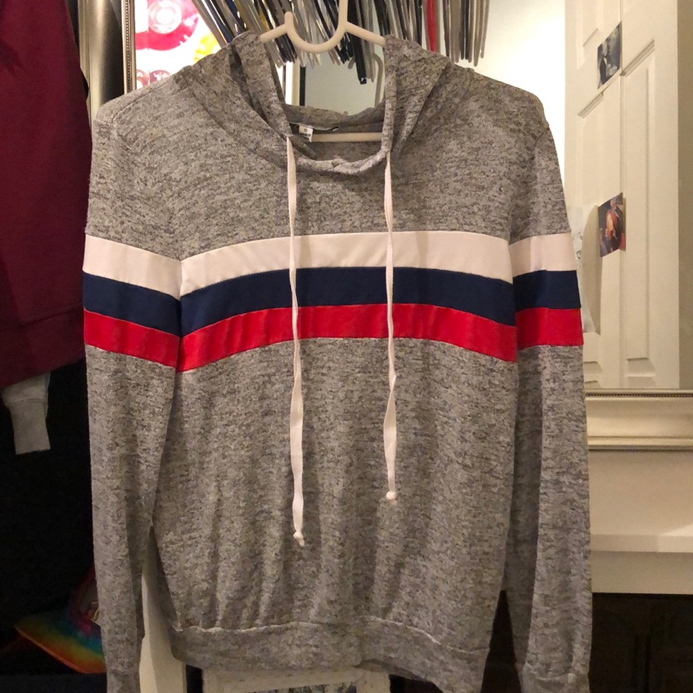Thin sweat shirt 80s hoodie